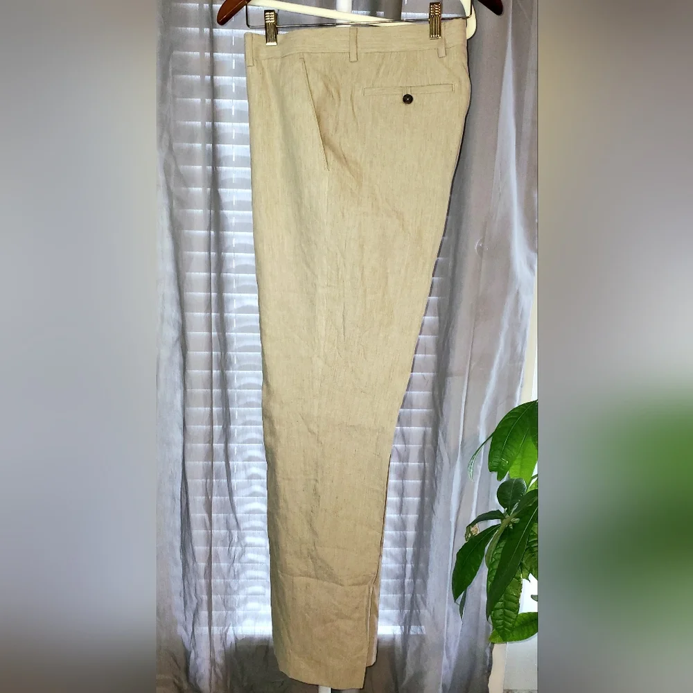 Banana Republic Tailored Linen Blend Trousers